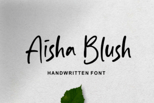 Aisha Blush Font: Sweet Display Type for Handmade Products