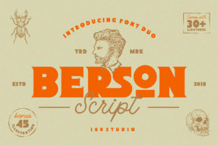 Berson Font: Bold Vintage Typography for Editorial Design
