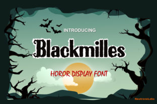 Blackmilles Font: Spooky Display Typography for Halloween