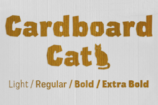 Cardboard Font: Edgy Display Typography for Web Design