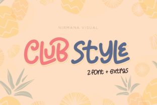 Club Style: A Sweet and Bold Display Font for Editorial Design