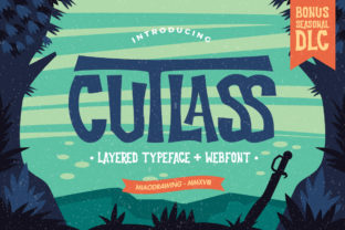 Cutlass Typeface: A Bold and Playful Display Font for Editorial Design