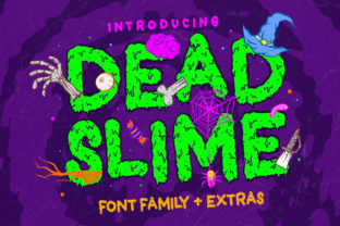 Dead Slime Font for Spooky Business Branding