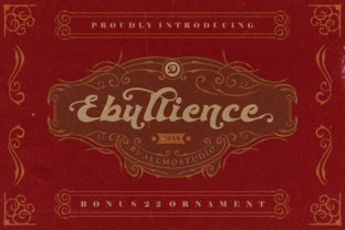 Ebullience: A Fun Display Font for Crafty Creations and Product Designs