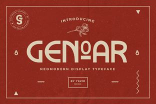 Genoar: A Neo-Modern Display Font for Elegant Editorial Design