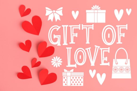 Gift of Love Font: A Romantic Display Typeface for Makers