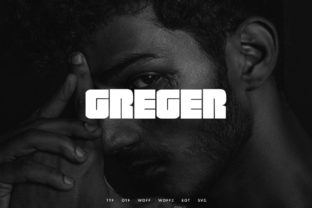 Greger: A Modern Display Font for Handmade Branding and Product Design