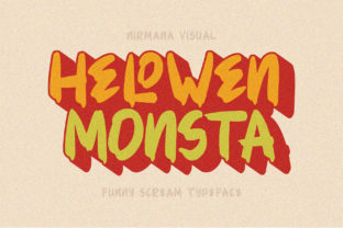 Helowen Monsta: A Retro Halloween Font for Spooky Editorial Design