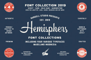 Hemishpers Font: Vintage Display Charm for Makers