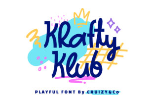 Krafty Klub: A Playful Display Font for Creative Branding Projects