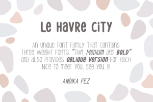 Le Havre City Font: Playful Display Type for Crafts