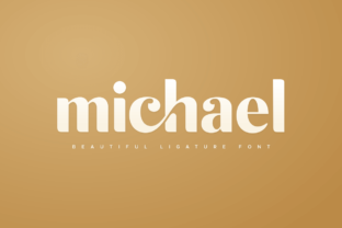 Michael Font: A Modern Display Typeface for Small Business Branding