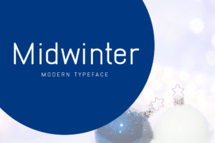 Midwinter: A Fresh Modern Display Font for Crafty Creations