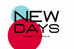 New Days: A Fun and Cool Display Font for Modern Branding