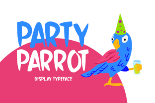 Party Parrot Font: Whimsical Display Type for Crafts
