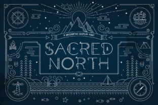 Sacred North: A Stylistic Display Font for Modern Brand Campaigns