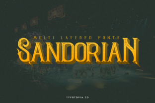 Sandorian Font: Bold Display Type for Handmade Labels
