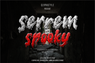 Serrem: A Horror-Themed Display Font for Spooky Editorial Design