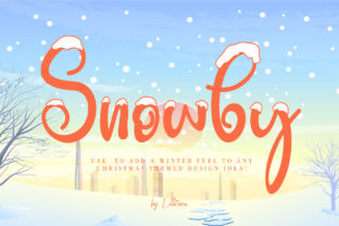 Snowby: A Sweet and Snowy Display Font for Winter Branding Projects