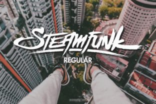 Steamfunk: A Bold Display Font for Urban Editorial Design