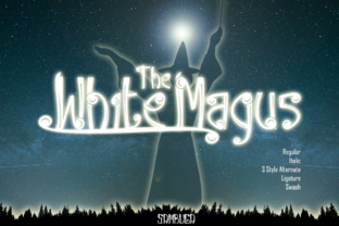 White Magus: A Bold Display Font for Magical Branding Projects