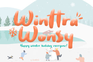 Winttra Wonsy: A Sweet Winter Display Font for Creative Projects